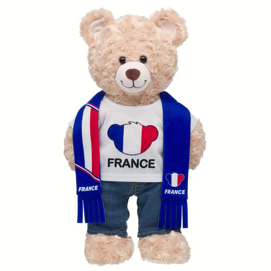 France Scarf & T-Shirt Set | Build-A-Bear - US 9920
