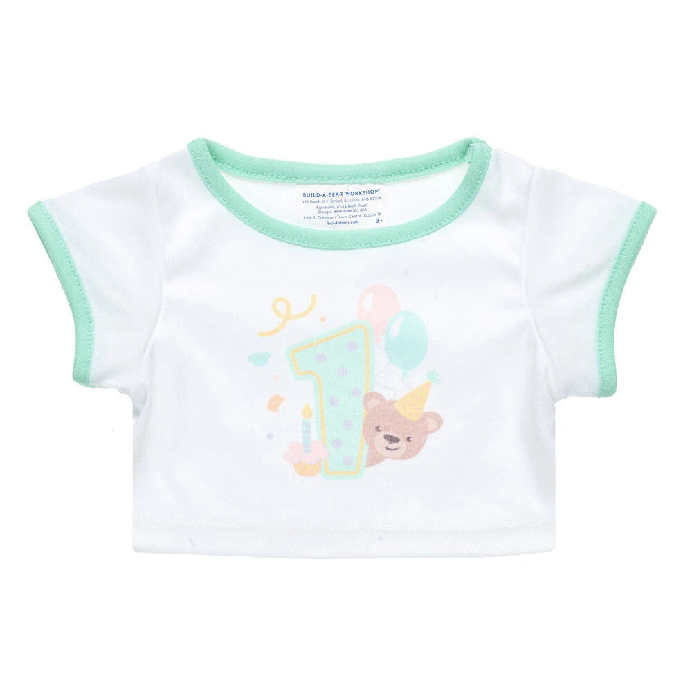 First Birthday T-Shirt for Stuffed Animals | Build-A-Bear® - US 0692