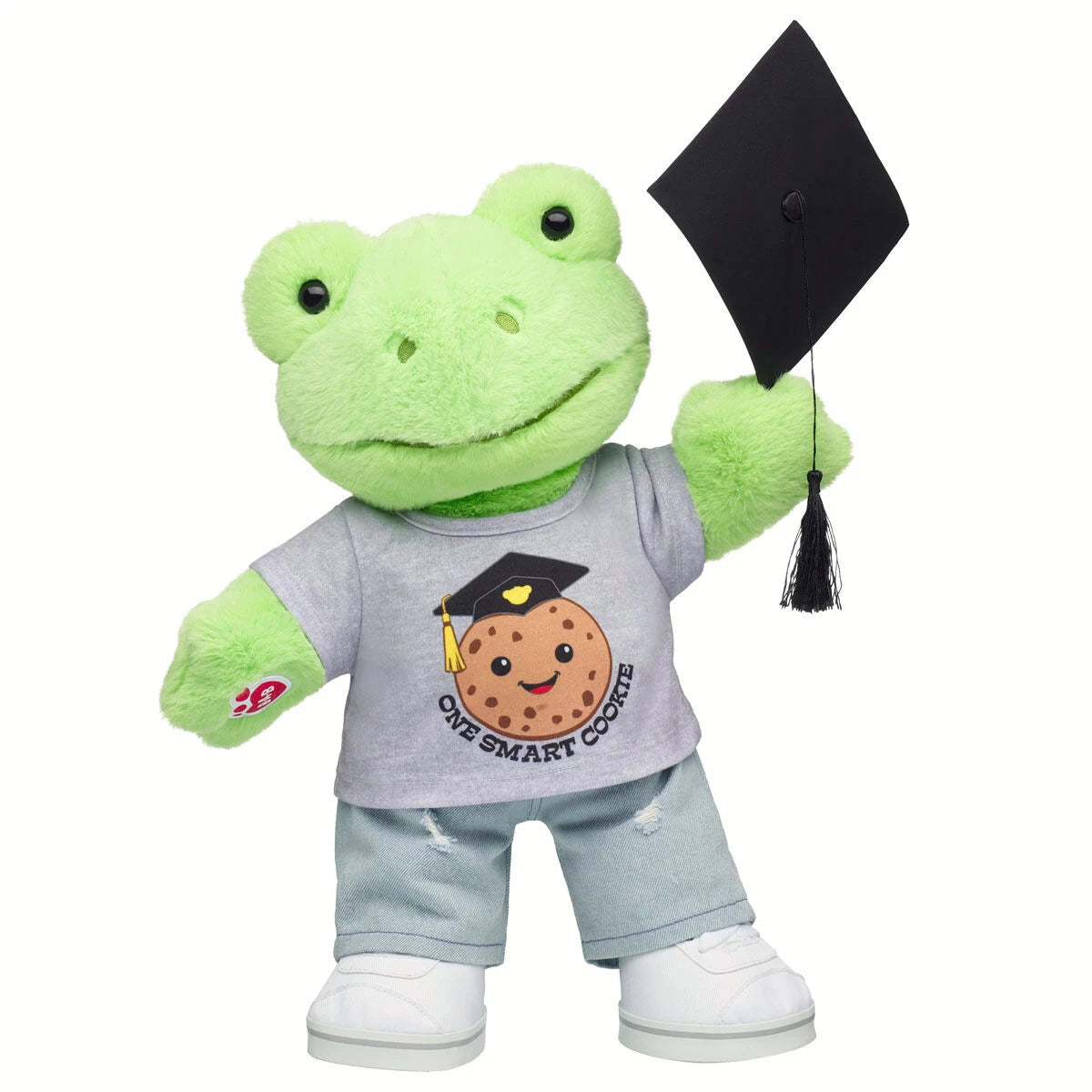 Spring Green Frog Stuffed Animal "One Smart Cookie" Graduation Gift Set | Build-A-Bear - US 9491