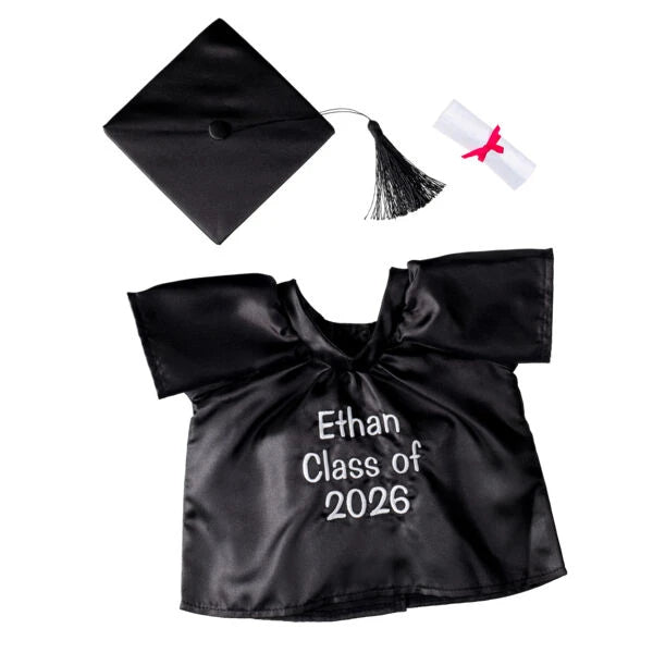 Personalized Embroidered Black Graduation Set | Build A Bear - US 1716