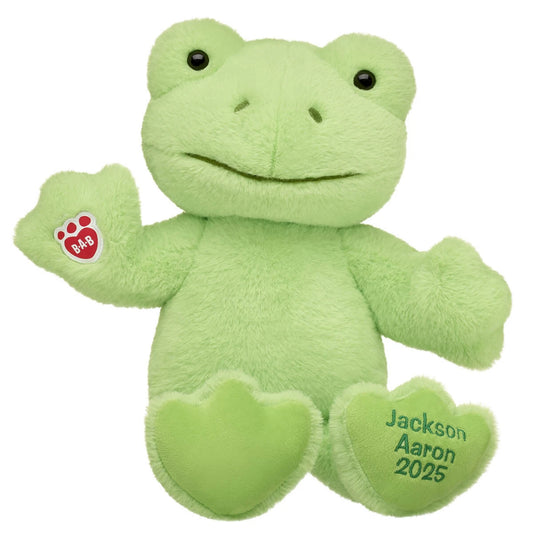 Personalized Embroidered Green Frog Plush Toy | Build-A-Bear® - US 6914