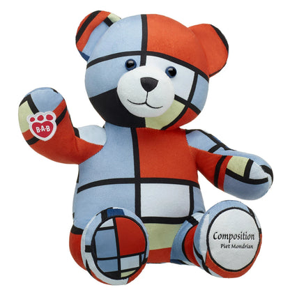 Piet Mondrian Composition Teddy Bear - US 7466