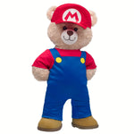 Super Mario Happy Hugs Teddy Bear Mario Gift Set | Build-A-Bear - US 2607
