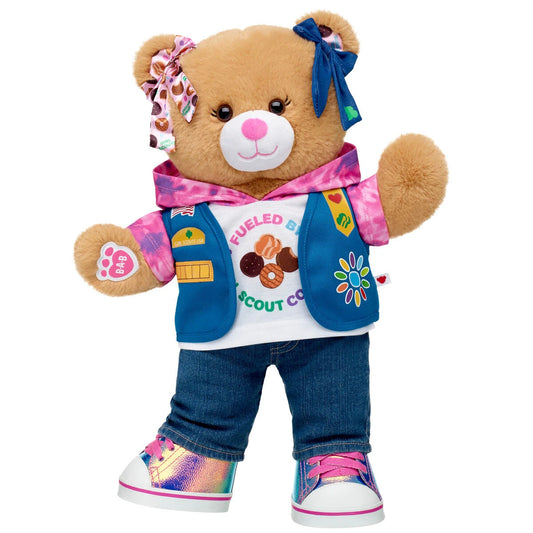 Girl Scout Cookie Teddy Bear Daisy Gift Set w/ Bows | BAB - US 0606