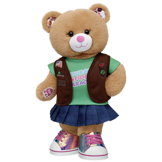 Girl Scout Cookie Teddy Bear Brownie Gift Set | BAB - US 6917