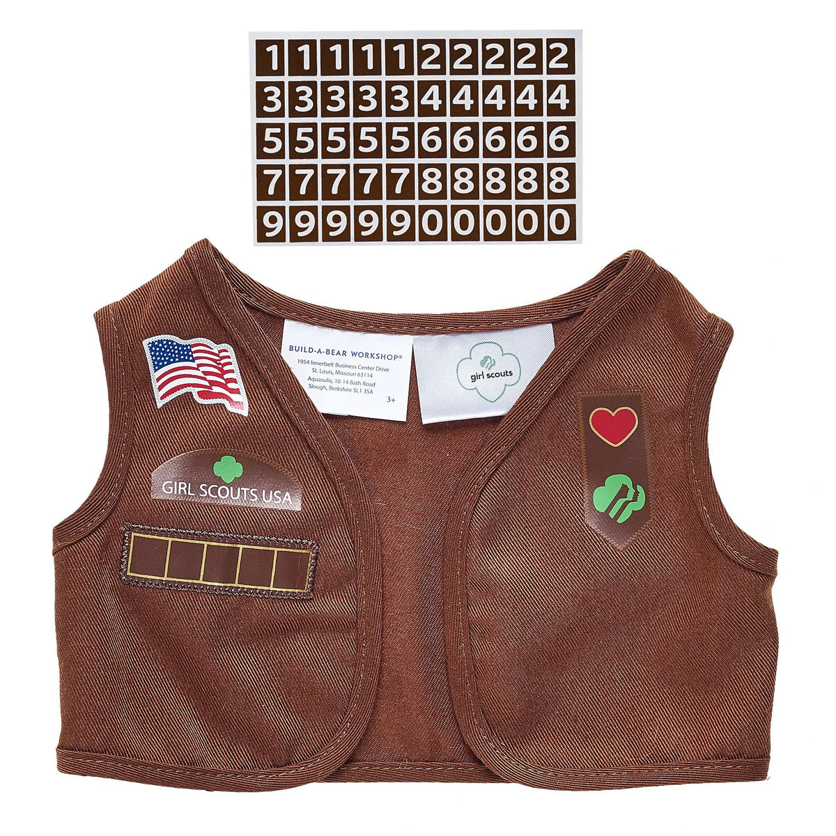 Girl Scout Cookie Teddy Bear Brownie Gift Set | BAB - US 9876