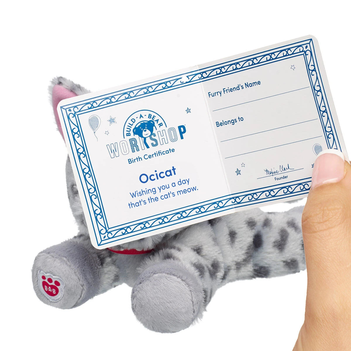 Build-A-Bear Mini Beans Promise Pets Ocicat Stuffed | BAB - US 9655