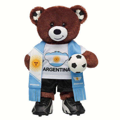 Let's Goal Bear Argentina Gift Set | Build-A-Bear - US 2665