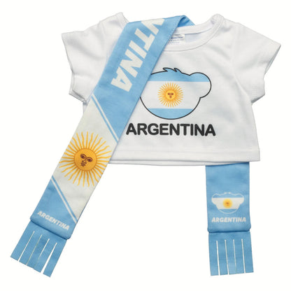 Let's Goal Bear Argentina Gift Set | Build-A-Bear - US 6729