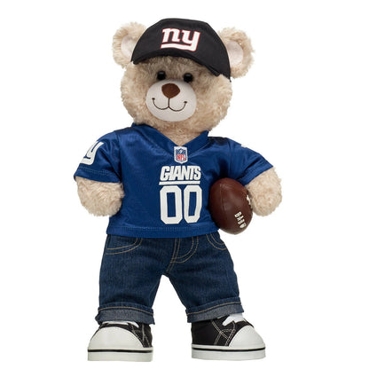 New York Giants Happy Hugs Teddy Bear Football Gift Set - US 3267