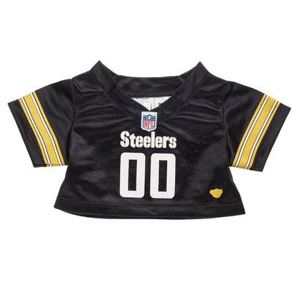 Pittsburgh Steelers Happy Hugs Teddy Bear Hat &amp; Football Set - US 7518
