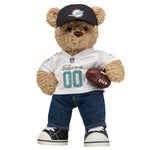 Miami Dolphins Timeless Teddy Bear Fan Hat &amp; Football Set - US 0138