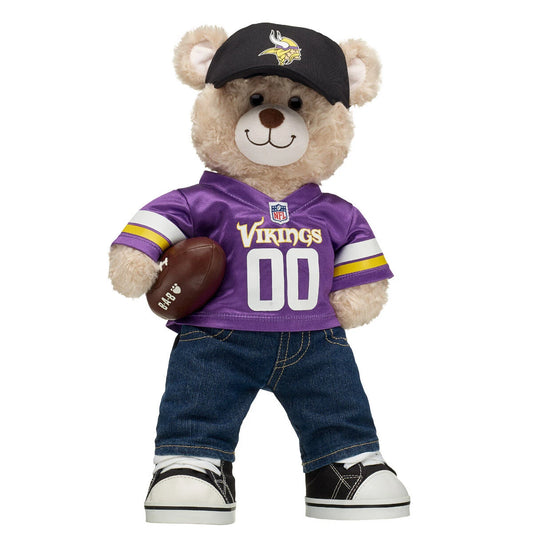 Minnesota Vikings Happy Hugs Teddy Bear Football Gift Set - US 4429