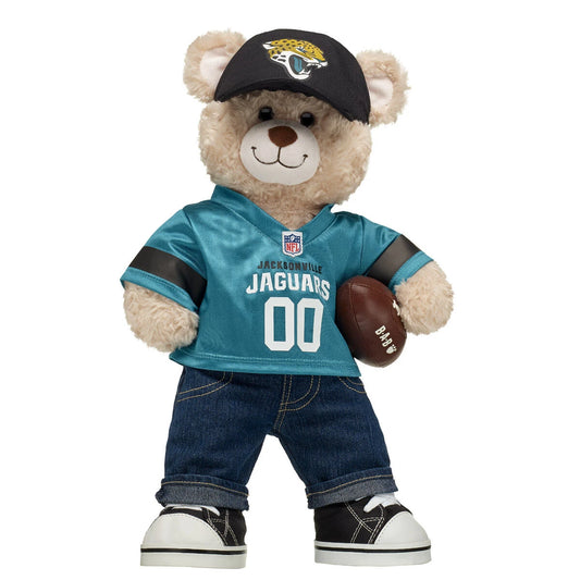 Jacksonville Jaguars Happy Hugs Football Teddy Bear Gift Set - US 3272