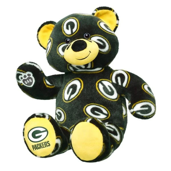 Green Bay Packers Fan Hat Teddy Bear Gift Set - US 6096