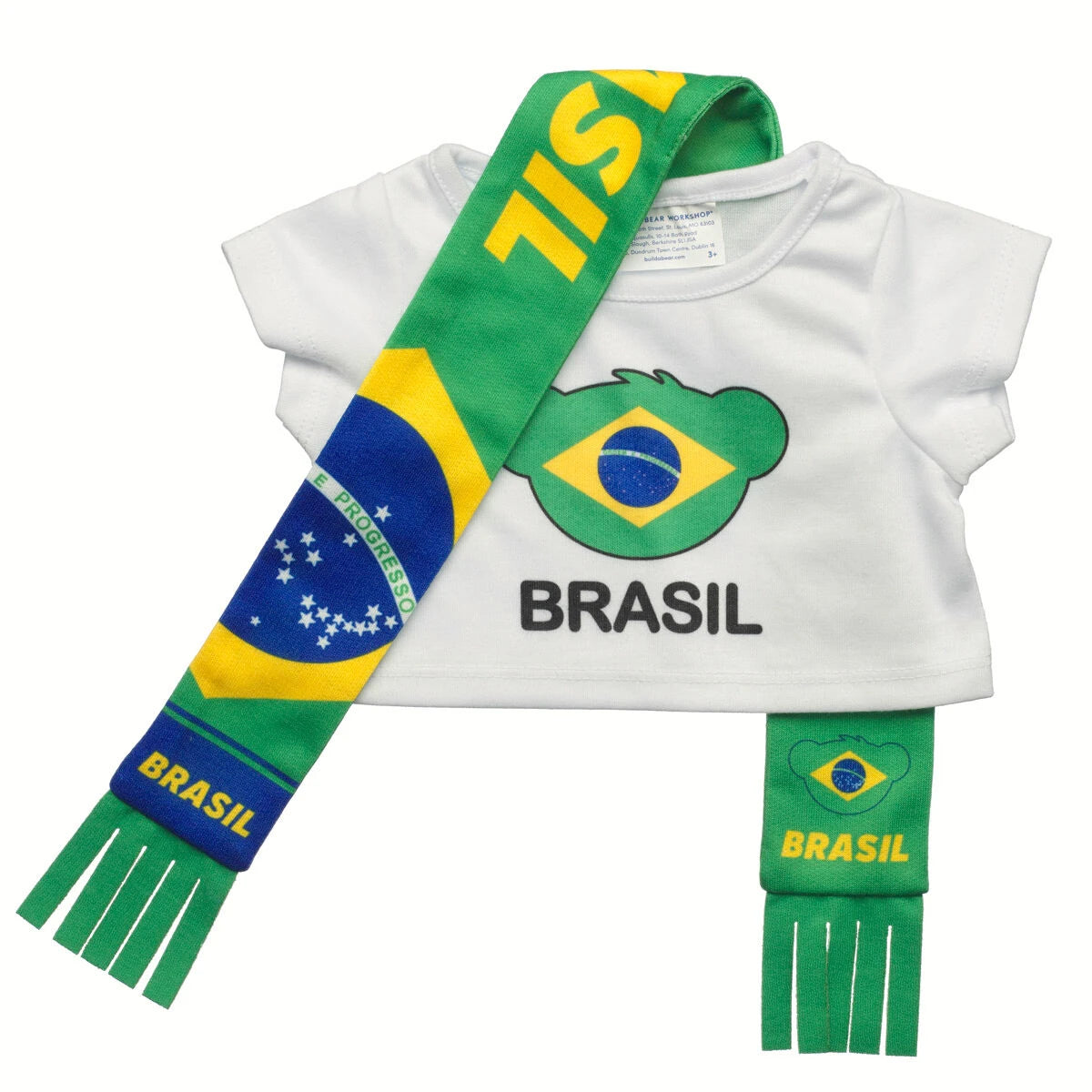 Let's Goal Bear Brasil Gift Set | Build-A-Bear - US 0636