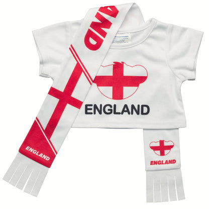 England Scarf &amp; T-Shirt Set | Build-A-Bear - US 8069