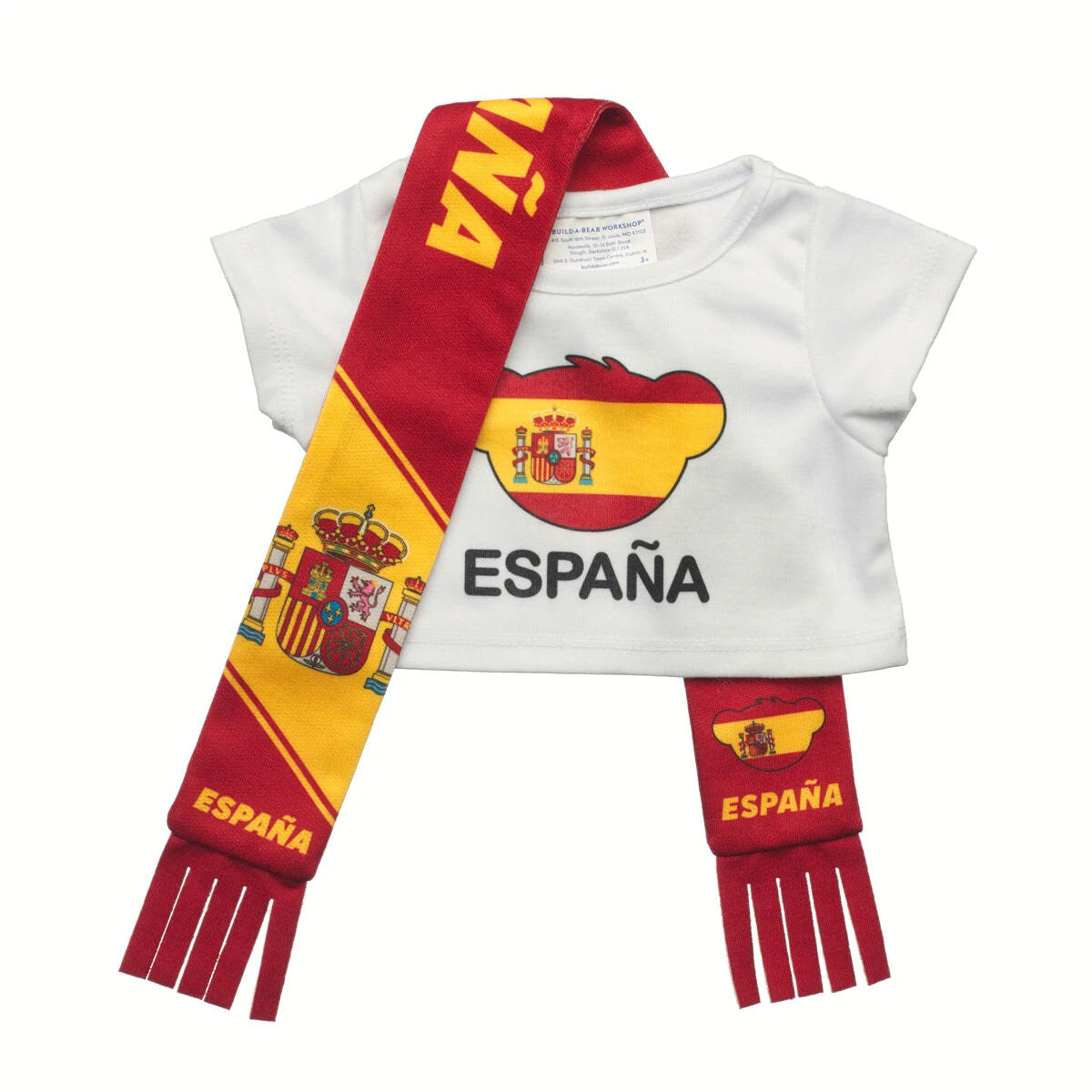 Let's Goal Bear Spain Gift Set | Build-A-Bear - US 6602