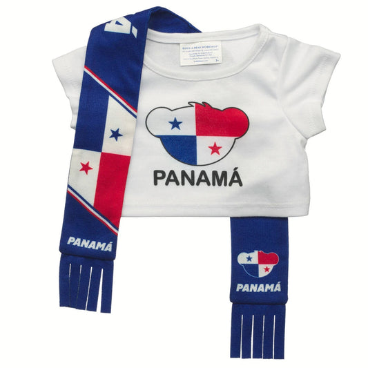 Panama Scarf &amp; T-Shirt Set | Build-A-Bear - US 8850