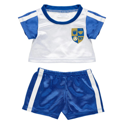 Happy Hugs Teddy Bear Blue Soccer Set &amp; Ball | Build-A-Bear® - US 7680