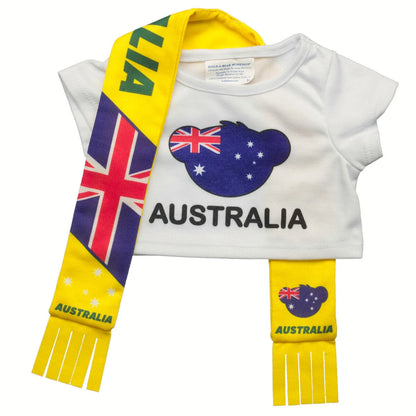 Australia Scarf &amp; T-Shirt Set | Build-A-Bear - US 8173