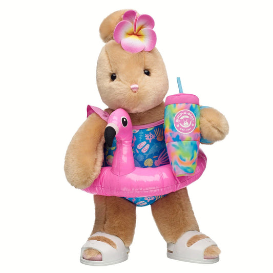 Pawlette Bunny Flamingo Floatie Gift Set | Build-A-Bear - US 8617