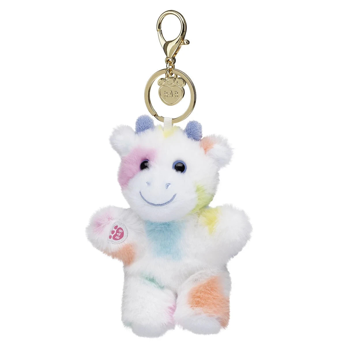 Colorful Splatter Cow Plush Bag Charm | Build-A-Bear - US 7423