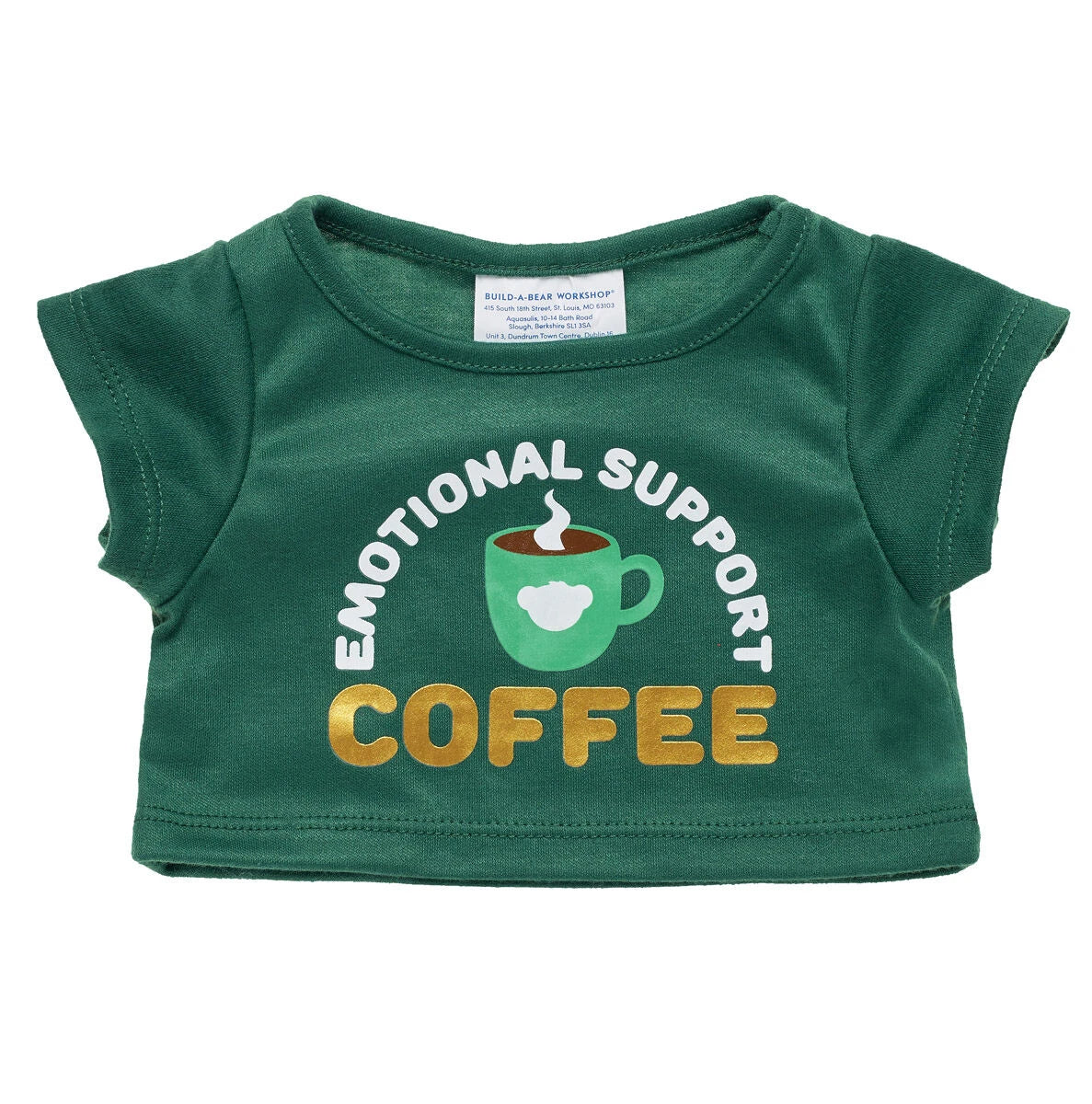 Emotional Support Coffee T-Shirt for Plush Toys | Build-A-Bear® - US 7017