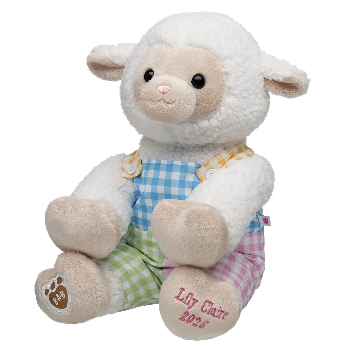 Embroidered Lamb Stuffed Animal Spring Gift Set Easter BAB - US 3356