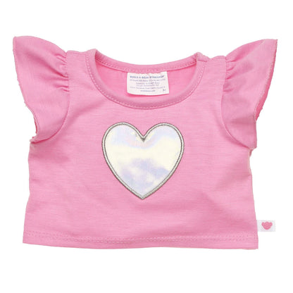 Kabu™ Pink Heart T-Shirt for Plush Toys | Build-A-Bear® - US 7915