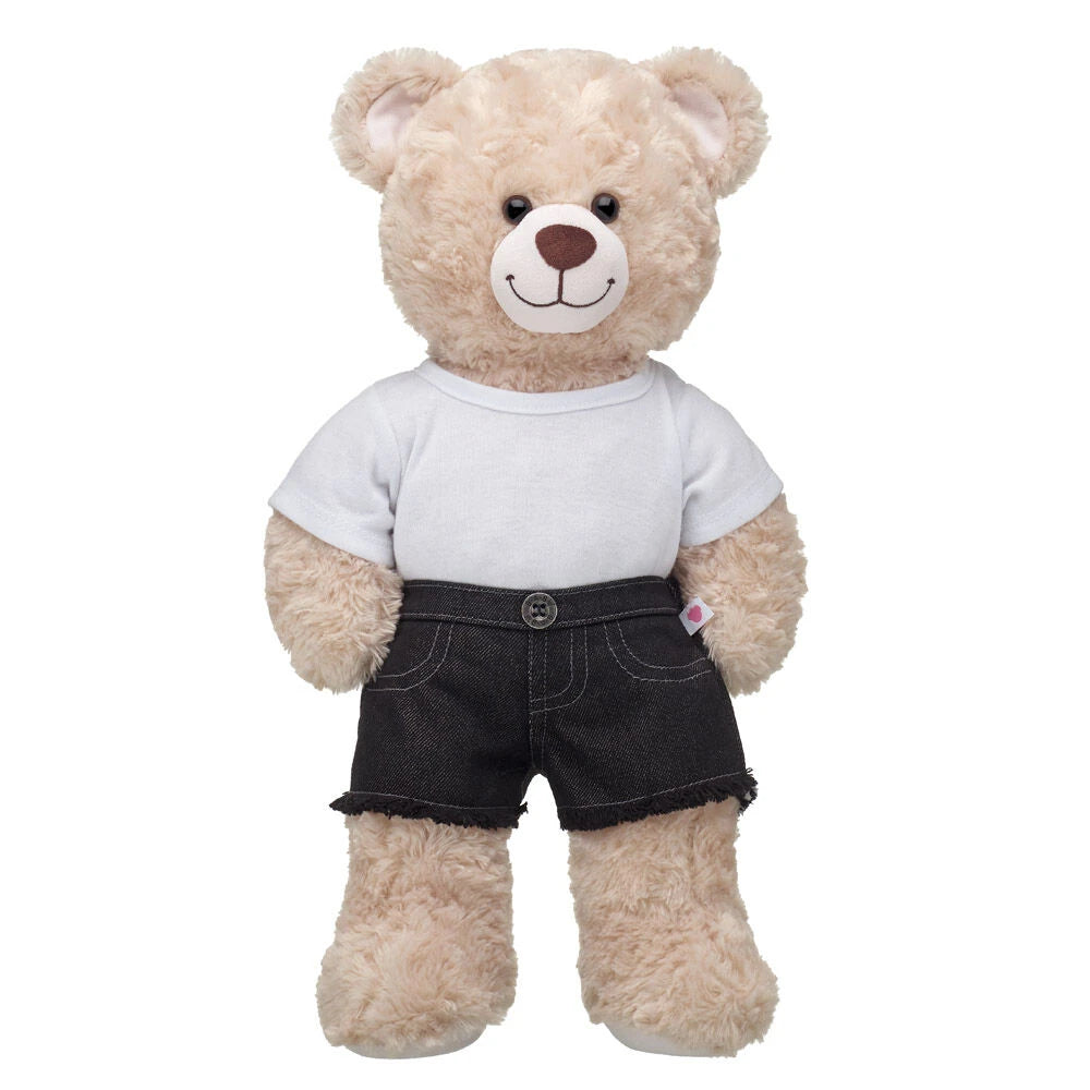 Black Denim Frayed Shorts for Stuffed Animals | Build-A-Bear® - US 3278