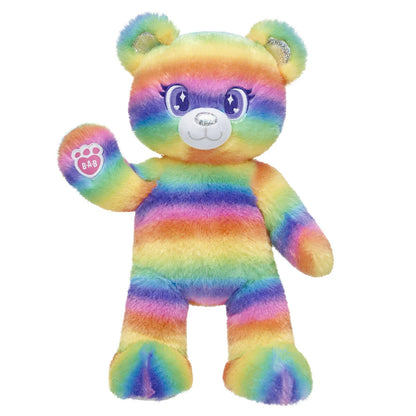 Rainbow Stripes Teddy Bear - US 5196