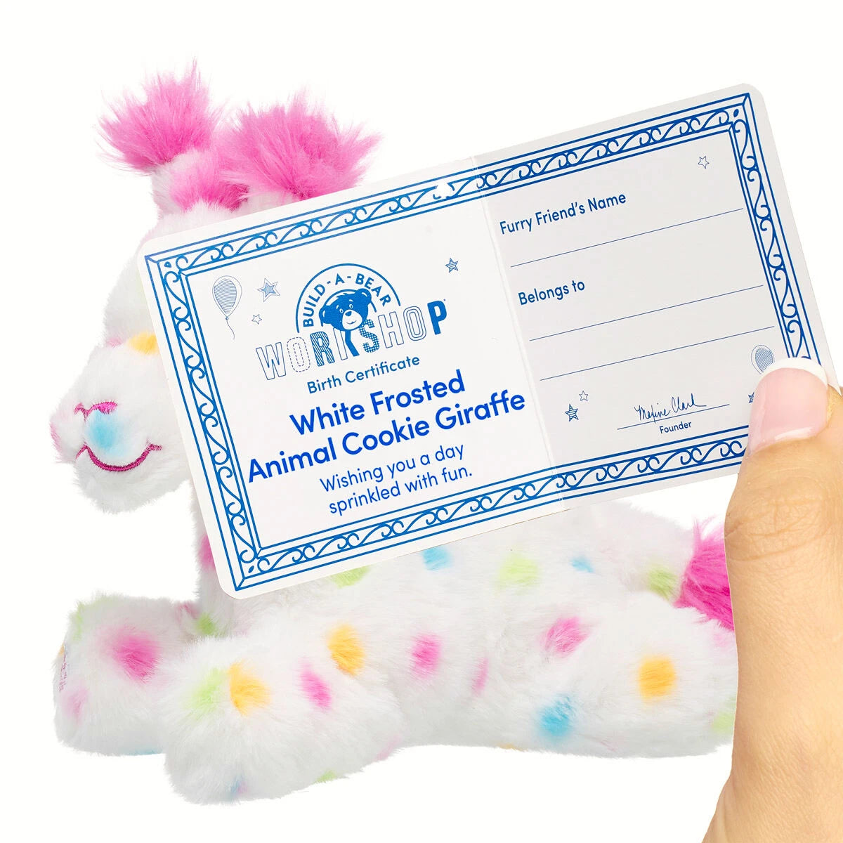Build-A-Bear Mini Beans White Frosted Animal Cookie | BAB - US 7085