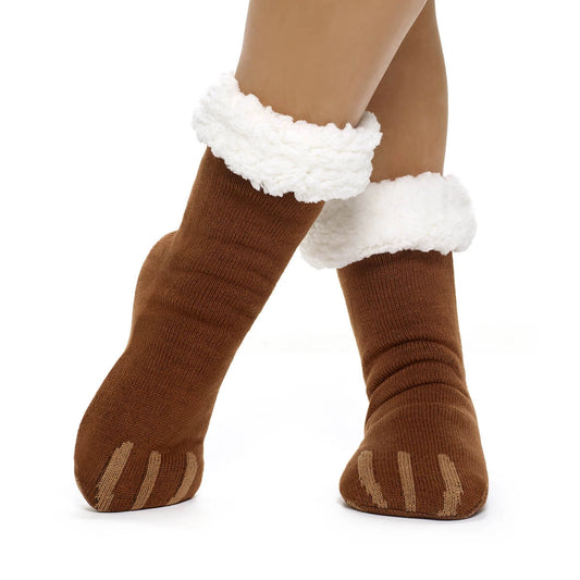 Build-A-Bear Pajama Shop™ Bear Paw Slipper Socks - Toddler, Youth &amp; Adult - US 2580